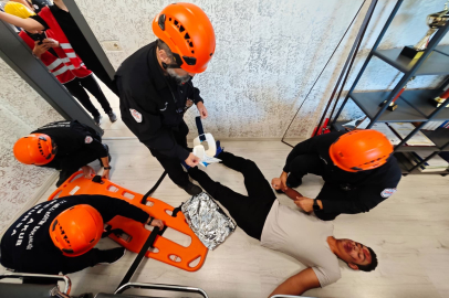 Bursa'da gerçeğini aratmayan tatbikat