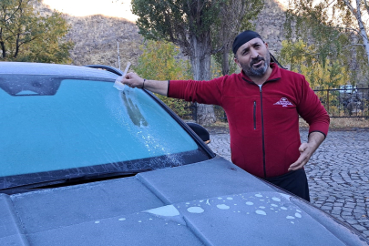 Kars buz kesti: Termometreler eksi 7'yi gördü