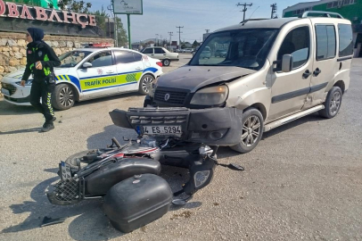 Bursa'da kaza! Motosiklet sürücüsü yaralandı
