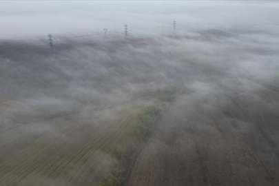 Tekirdağ'da sis etkili oldu
