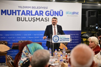 Yıldırım Belediye Başkanı Yılmaz'dan muhtarlarla kutlama