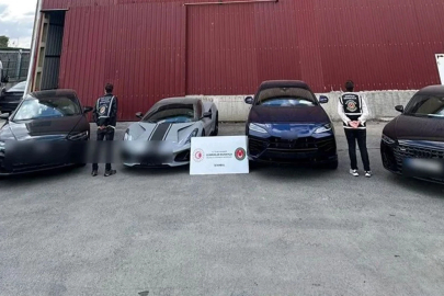 Bakanlık duyurdu! 10 lüks araca el kondu!