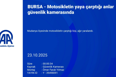 Bursa'da motosiklet yayaya çarptı: 1 ağır yaralı