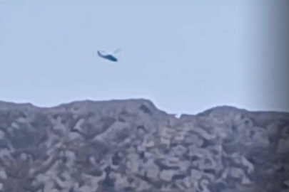Dağda mahsur kalan 2 kişi askeri helikopterle kurtarıldı