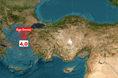Ege Denizi'nde 4 büyüklüğünde deprem