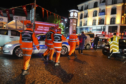 Depremin merkez üssü Sındırgı'da sağanak etkili oluyor