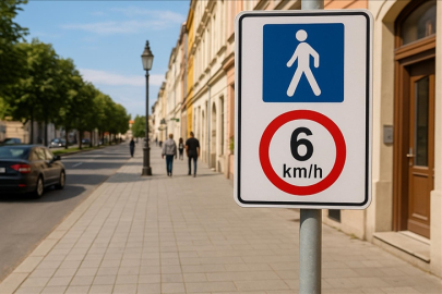 Kaldırımları kullananlara hız sınırı getirildi