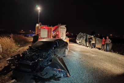 Otomobille, minibüs çarpıştı: 3 yaralı