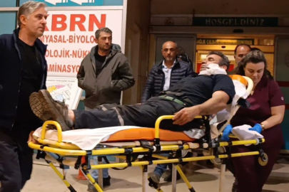 Bursa'da römorkun kopan halat demiri bir kişinin yüzüne saplandı