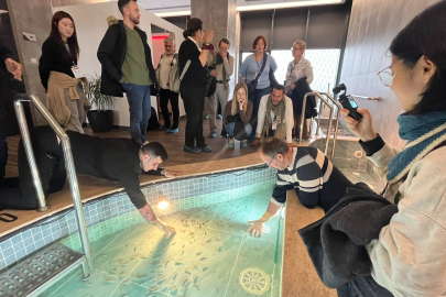 Alman turistler, Bursa'daki medikal termale hayran kaldı