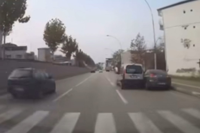 Bursa'da kaza anı kamerada!