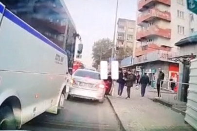 Bursa'da trafikte yol verme tartışması!