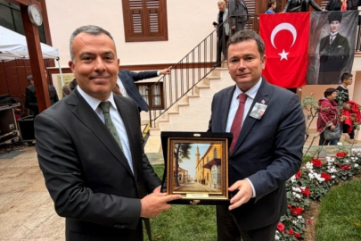 Başkan Aydın Selanik'te Atatürk'ü andı