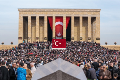 Anıtkabir 10 Kasım'da 1 milyon 219 bin 148 ziyaretçiyi ağırladı