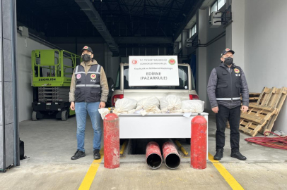 Pazarkule Sınır Kapısı'nda 19 kilo 692 gram uyuşturucu ele geçirildi