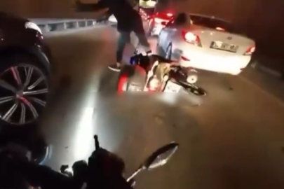 Bursa'da motosikletler çarpıştı!