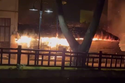 Bursa'da geceyi alevler aydınlattı