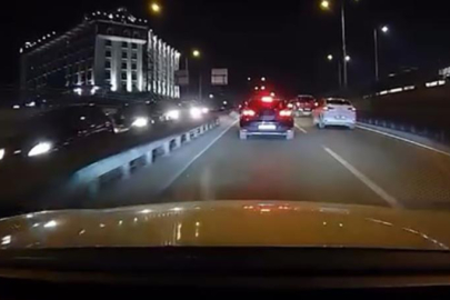 Bursa'da zincirleme kaza kameraya yansıdı