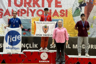 İnegöl Belediyesporlu sporculardan, spor tırmanışta Türkiye dereceleri