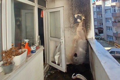 Soba külü yangına neden oldu