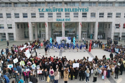 Nilüferli çocuklardan "gelecek" için anlamlı yürüyüş