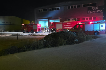 Bursa'da boyama atölyesinde yangın!