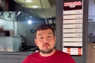 Bursa’da pilavcıya giren hırsız tatlı yedi, işyeri sahibi çağrı yaptı