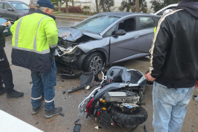 Bursa’da motosiklet kazası : 2 kişi yaralandı