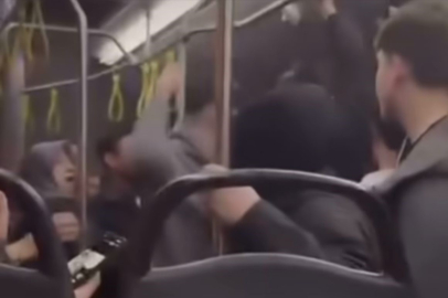 Bursa’da otobüste yumruklar havada uçuştu!