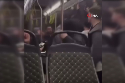 Bursa’da otobüste yumruklar havada uçuştu!