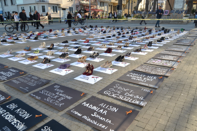 Bursa'da kadın cinayetlerine karşı anlamlı duruş!