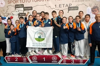 Türkiye Yıldızlar Ligi'nde madalyalar Bursa Osmangazi'ye yağdı
