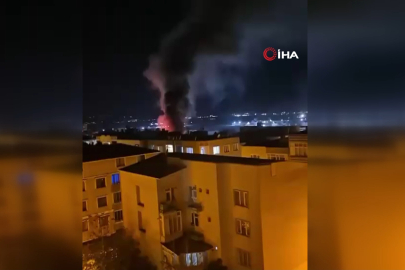 Bursa'da korku dolu anlar: Patlayan pelet soba kafede yangın çıkardı