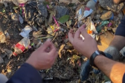Düşürdüğü 40 gram altın 40 tonluk çöplükte bulundu