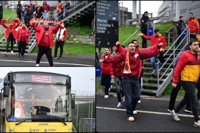 Galatasaray taraftarları, Fenerbahçe derbisi için Kadıköy'e hareket etti