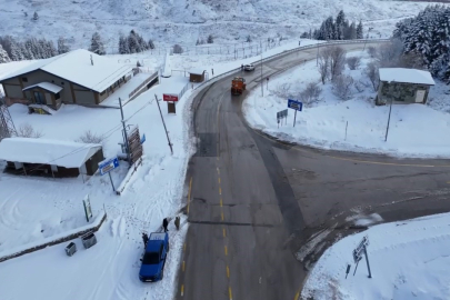 Uludağ'da kar kalınlığı 6 santimetreye geriledi