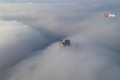 Bursa’da sis şehri yuttu