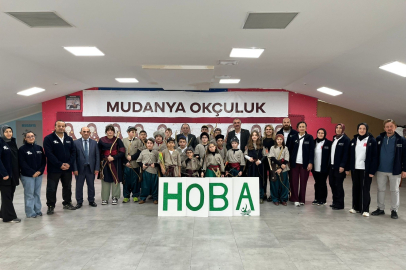 Mudanya'da öğrencilere yönelik okçuluk etkinliği büyük ilgi gördü