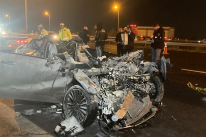 Katliam gibi kaza: 2 ölü, 1 yaralı