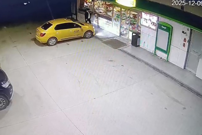 Bursa'da taksiyi işte böyle gasp etti!