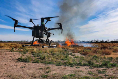 Yangına "öncü dron"larla acil müdahale edilebilecek