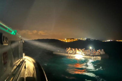 İzmir açıklarında 68 düzensiz göçmen kurtarıldı