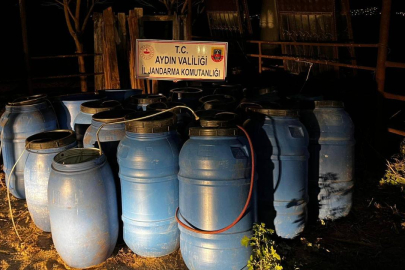 Aydın'da 6 ton sahte içki ele geçirildi