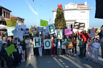Mudanya'da H.O.B.A. projesi kapsamında anlamlı yürüyüş