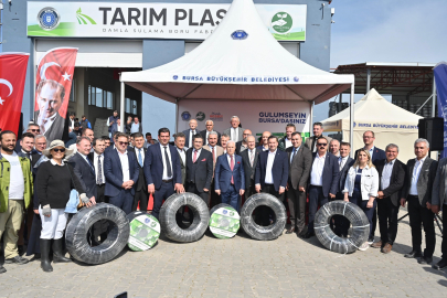 Bursa Büyükşehirden yüzde 50 hibeli sulama borusu desteği