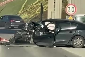 TEM'de korkunç kaza: Anne ve oğlu feci şekilde öldü