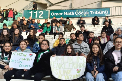 Çocuklardan Bursaspor’a tam destek