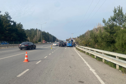 Bursa-Mudanya yolunda bisikletli kazası: 1 kişi yaralandı