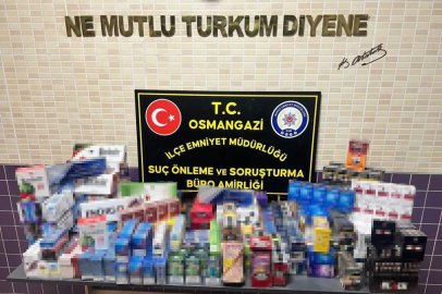 Bursa’da 2 bin adet gümrük kaçağı sigara ele geçirildi