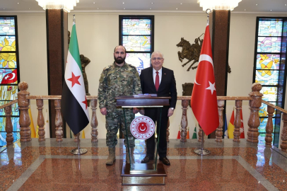 Bakan Güler, Suriye Genelkurmay Başkanı Tümgeneral Nureddin Ali Na’san’ı kabul etti